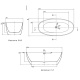Photo Acrylic bath Kerasan Flo 170x82 742901