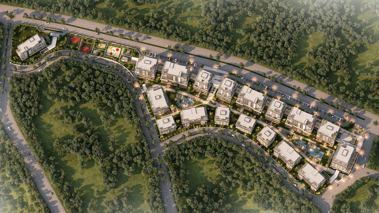 Elite residential complex in a quiet area