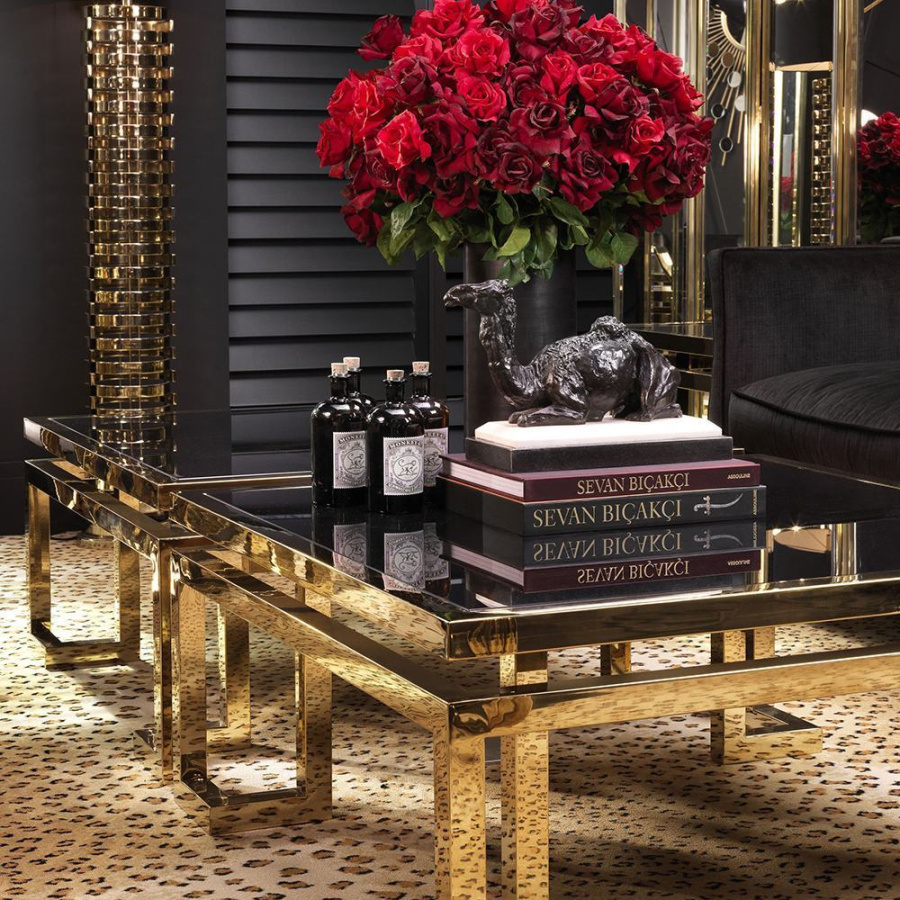 Photo Palmer coffee table (golden finish)