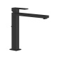 Photo Gessi Rettangolo 11923#299 Black matte sink mixer