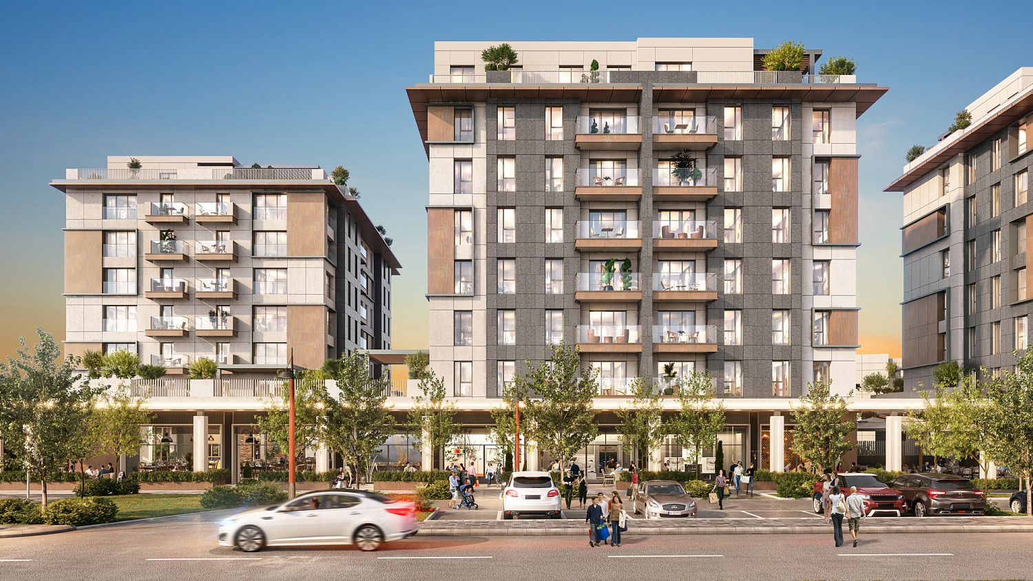 Elite residential complex in a quiet area