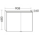 Photo Burgbad Iveo 90 SPHY090R mirror cabinet with backlit
