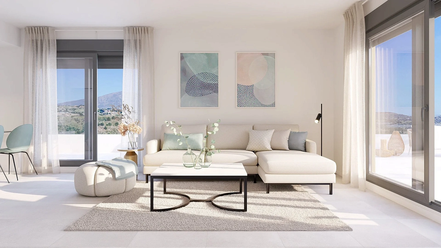 Apartment in new building Energy efficient houses overlooking the golf course in Mijas