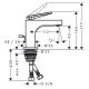 Photo Axor Citterio 39001340 grinding black chrome sink mixer