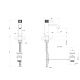 Photo Gessi Inciso sink mixer 58001#299 black matte
