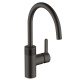 Photo Kitchen mixer Kludi E-GO 422106675 deep black matte