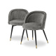 Photo A set of two Chloé dining chairs (grey)