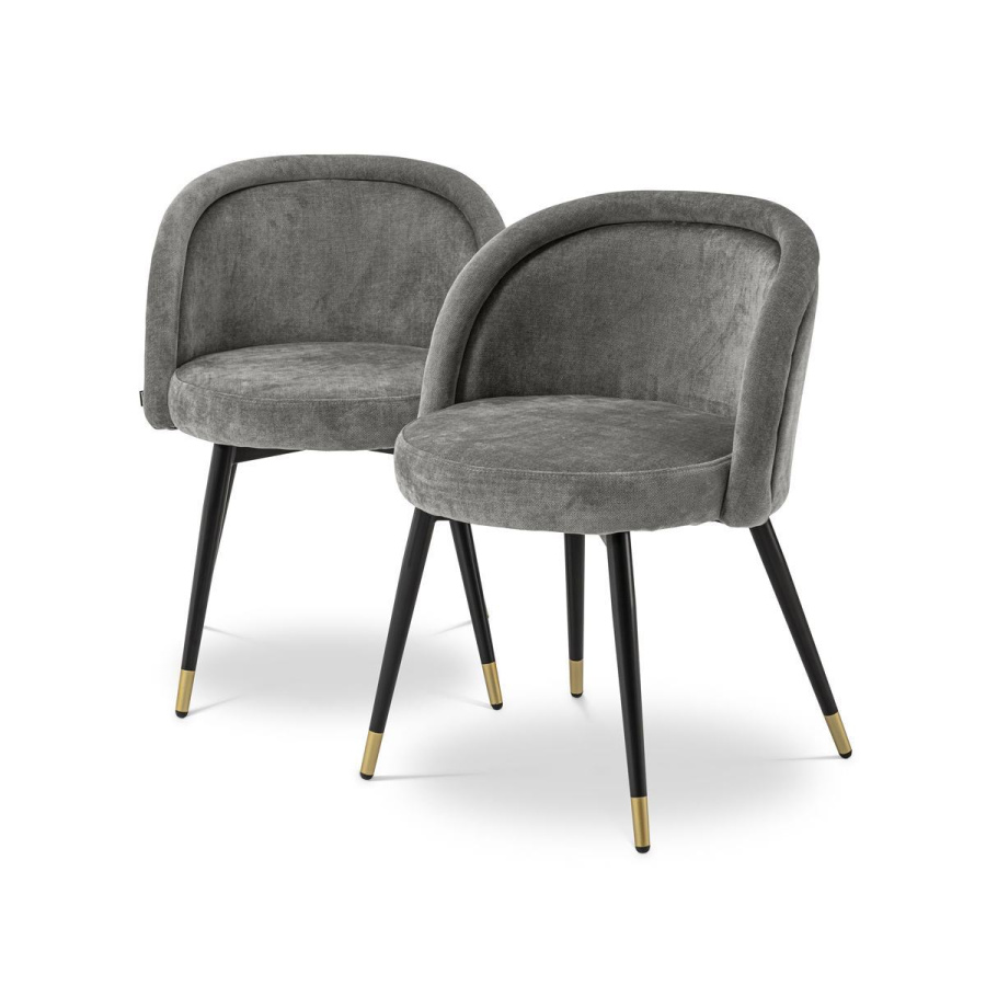 Photo A set of two Chloé dining chairs (grey)