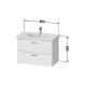 Photo Duravit Xbase sink cabinet 80x45.8 XB619004949 graphite matte
