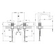 Photo Gessi sink mixer 316 54112#239 stainless steel