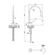Photo Gessi Goccia sink mixer 33601#279 white matte