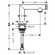 Photo Axor Uno sink crane 45130820 grinded nickel