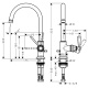 Photo Axor Montreux sink mixer 16517340 grinded black chrome