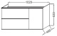 Photo Tumple under the sink 100 cm Jacob Delafon Odeon Up EB891-N14 gray anthracite