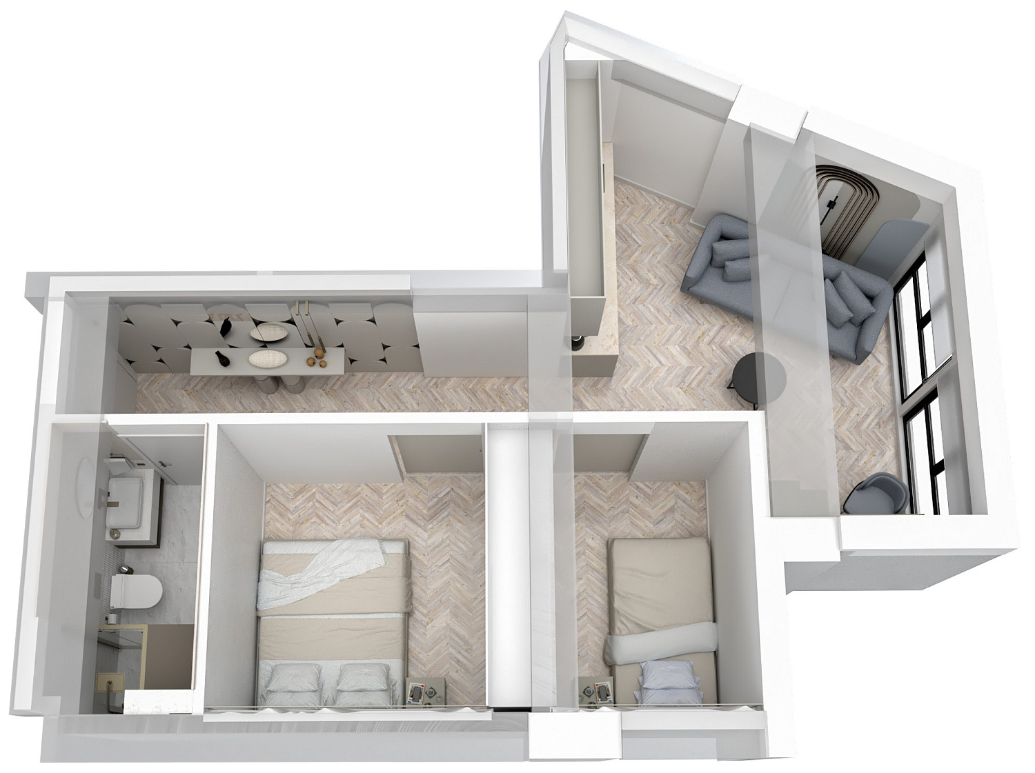 Apartments with the possibility of renting out on Airbnb (service model)
