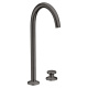 Photo Axor One 48060340 grinded black chrome sink mixer