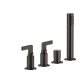Photo Bath mixer Gessi Inciso 58043#299 black matte