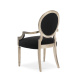 Photo Chit-Chat dining chair (black, with armrests)