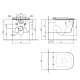 Photo Antonio Lupi Komodo KOMODO1 suspended toilet with white seat cover