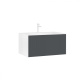 Photo Orka Cube sink cabinet 80 3000371 anthracite matte/white