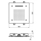 Photo Almar E044140.MS stainless steel overhead shower