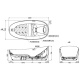 Photo Composite bath TOTO ZERO DIMENSION 220x78 PJYD2200PWEE#GW