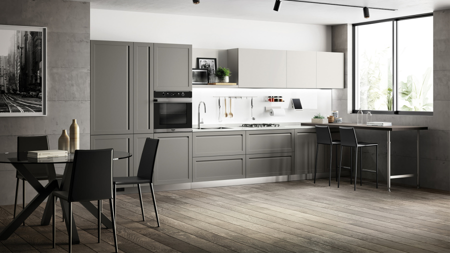 Photo Scavolini Carattere kitchen straight 360cm