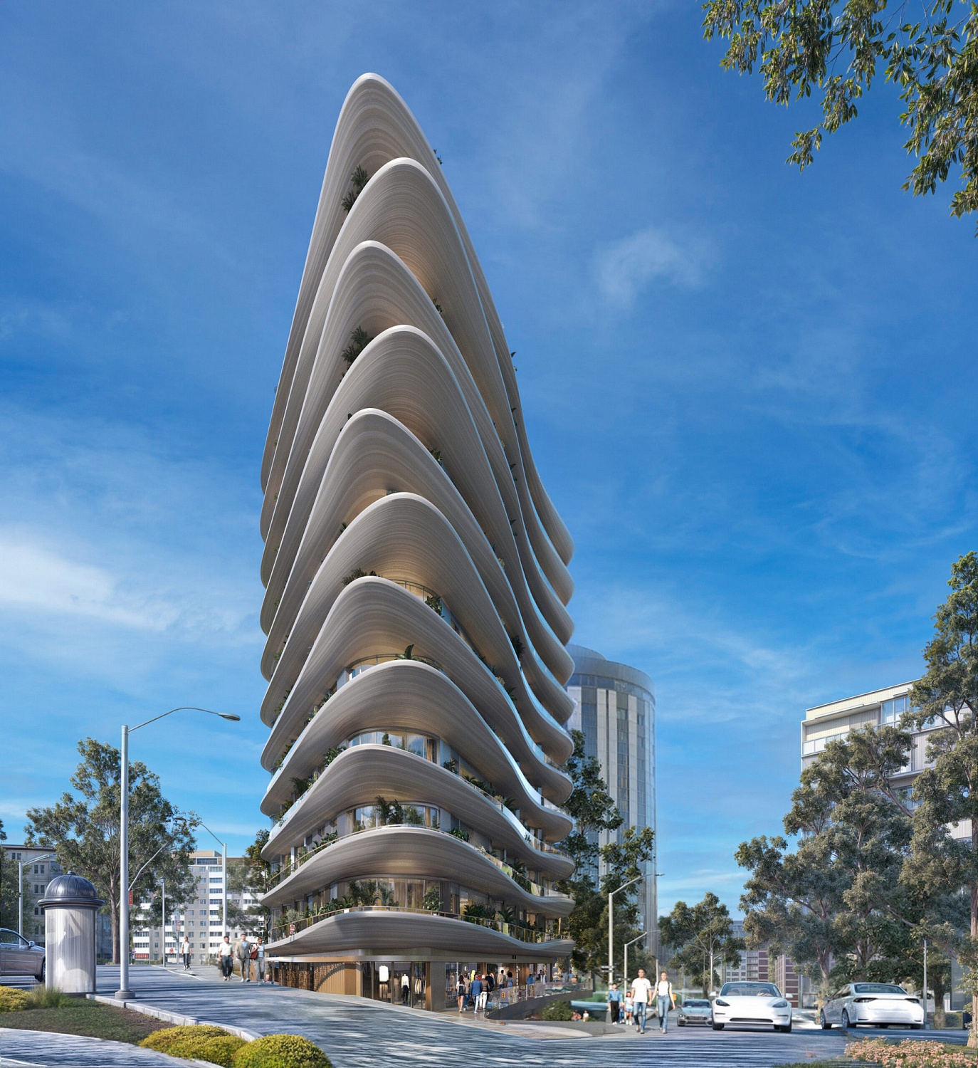 Modern residential complex in the prestigious city centre