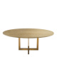 Photo MeLCHIOR OVAL dining table (cast brass)