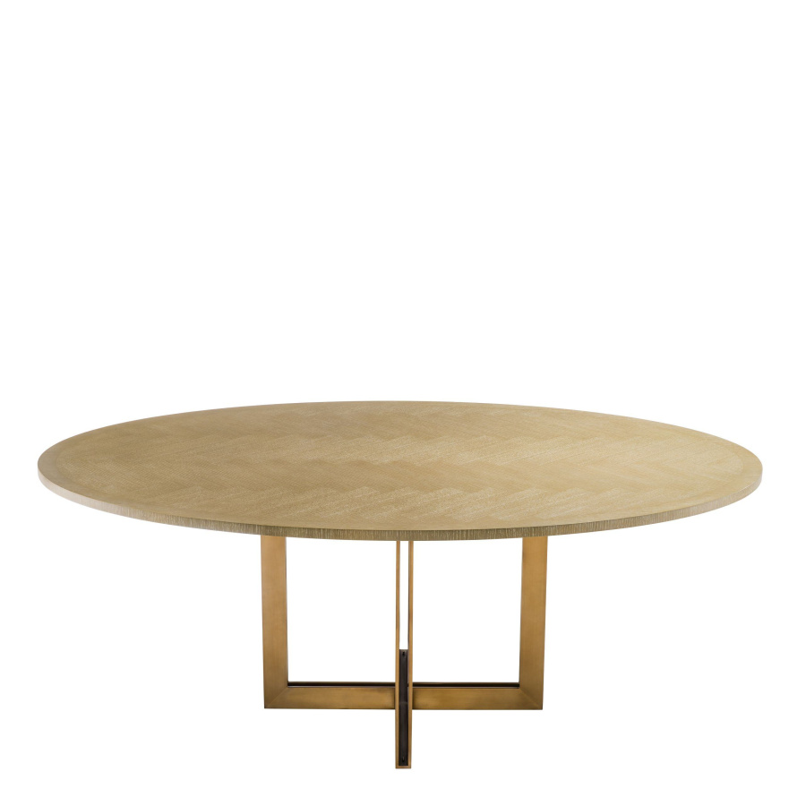 Photo MeLCHIOR OVAL dining table (cast brass)