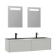 Photo Orka Lisbon sink cabinet 130 5001441 cashmere matte/dark grey