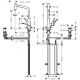 Photo Kitchen mixer hansgrohe Metris Select M71 320, 2jet, sBox 73806800 for 2 holes, with exhaust shower steel