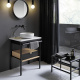 Photo Burgbad Mya 65 SFKH065 F3192 C0037*1 oak black/white/beige