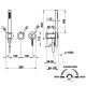 Photo Shower mixer Gessi Ingranaggio 63545#031