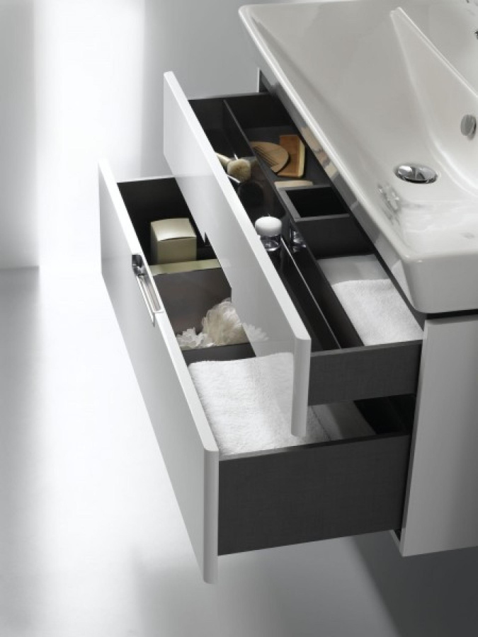 Photo Cube under the sink 95 cm Jacob Delafon Reve EB1136-442 Grey anthracite lacquer