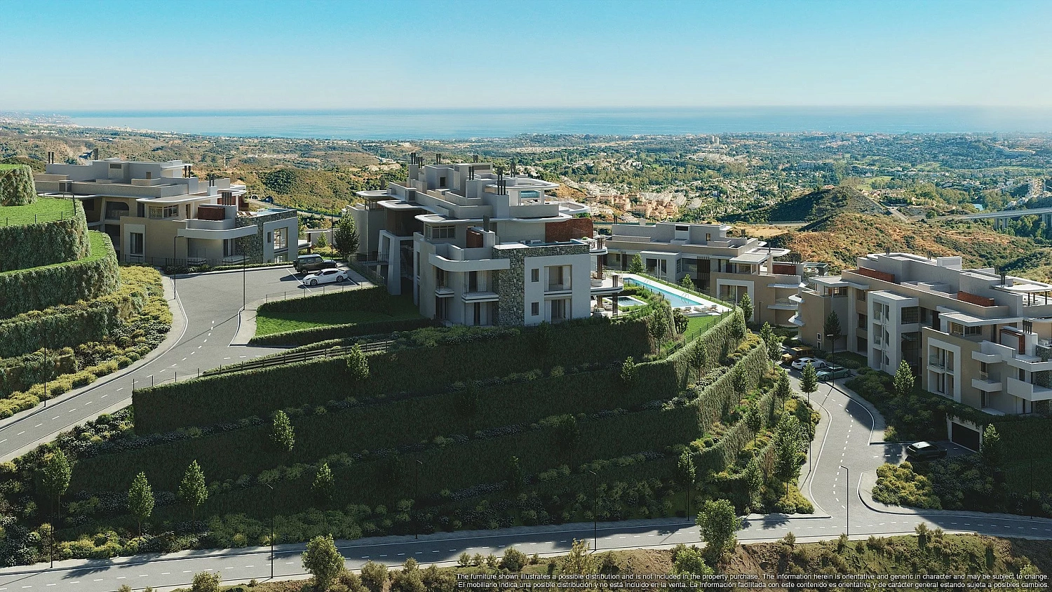 Apartment in a new building Apartments overlooking the lake in a country club in Benaavis