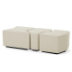 Photo A set of three ottomans Filbert