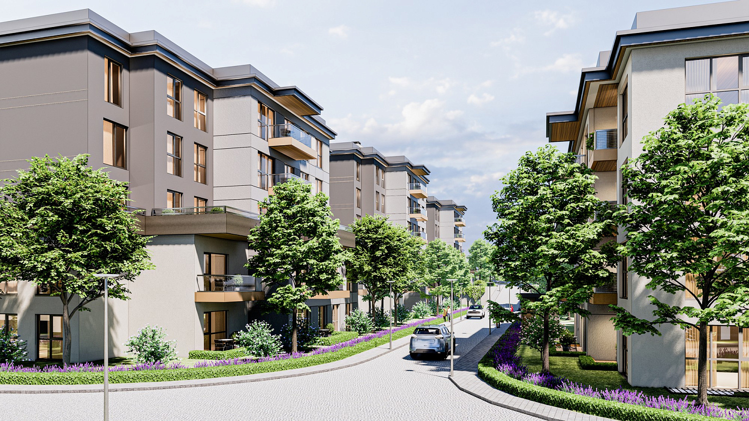Residential complex in a developing area