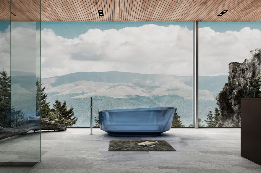 Photo Abber Kristall 170x80 AT9706Saphir Transparent Bath