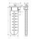 Photo External mounting part of Hansgrohe sBox 28020140 grinded bronze