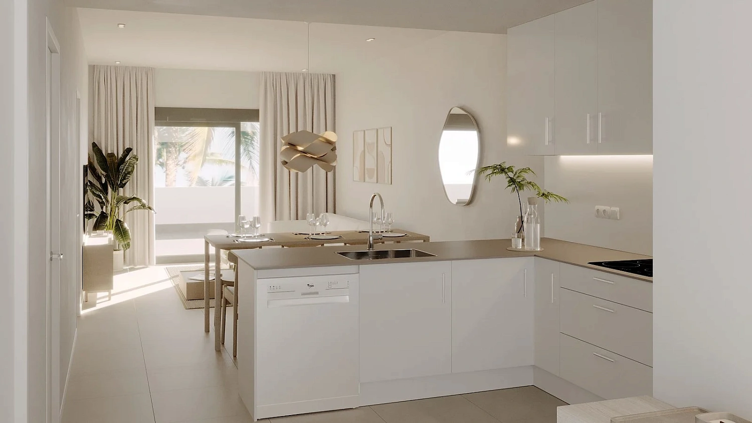 Apartment in a new building Elegant apartments in La Nucia, Alicante, overlooking the mountains and the sea