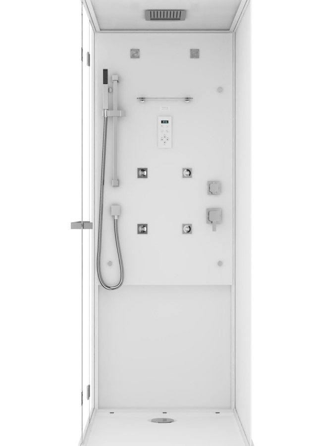 Photo Shower cabin Jacuzzi BALI (ESSENTIAL) BAL12230120 white/chrome