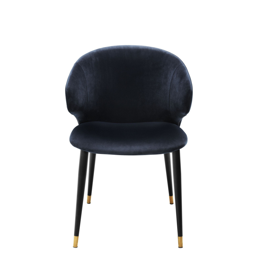 Photo Volante dining chair (dark blue, with armrests)