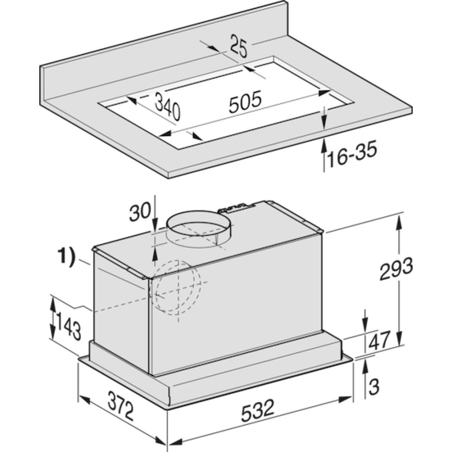 Photo Miele DA 2450-1 hood