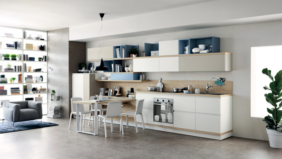 Photo Scavolini Foodshelf Corner 360 by 240 cm