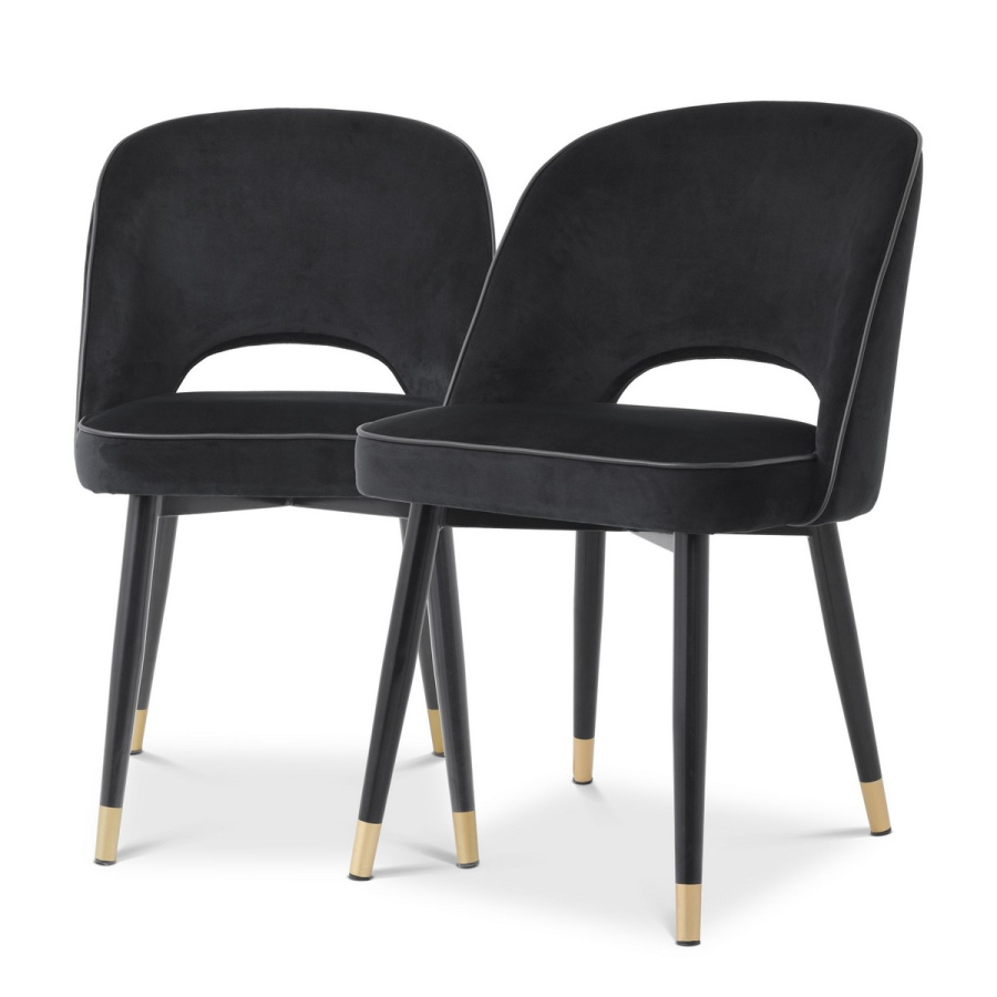 Photo A set of two Cliff dining chairs (black)