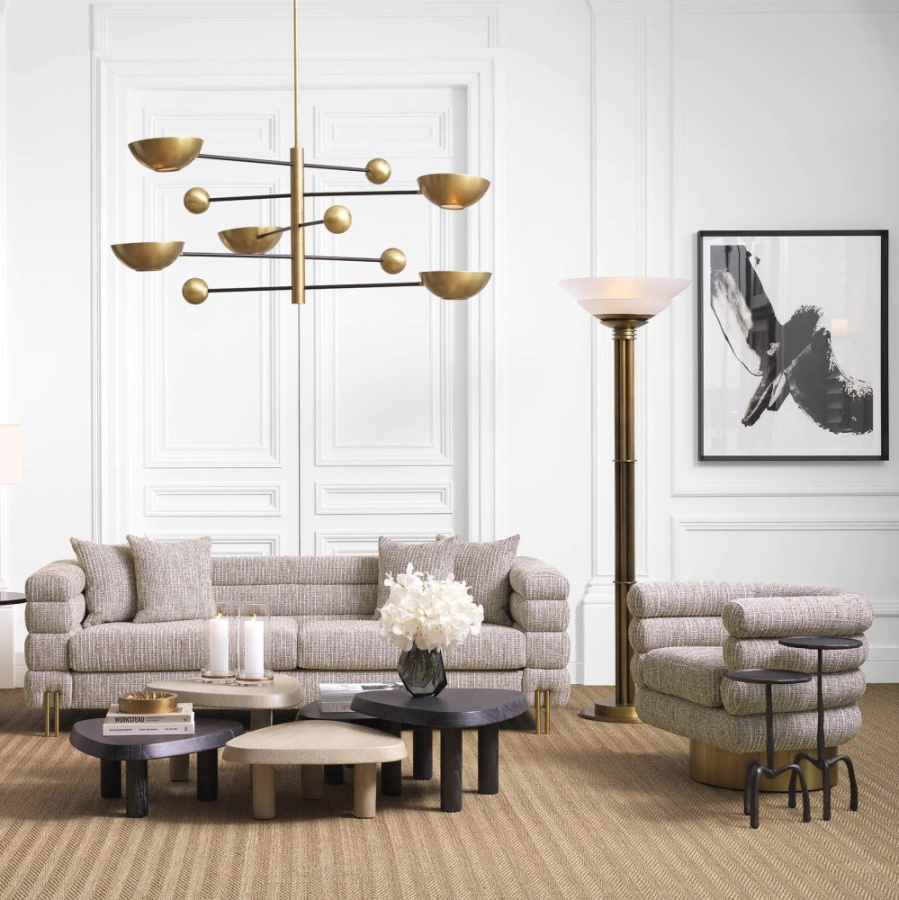 Photo Maguire rotating chair (gray-beige)