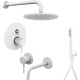 Photo Paffoni Light KITLIG015BO006 mixer kit, white matte