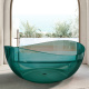 Photo Transparent bath Abber Kristall 150x150 AT9705Aquamarin aquamarine