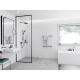 Photo overhead shower hansgrohe Croma 280 26220340 1 mode grinded black chrome